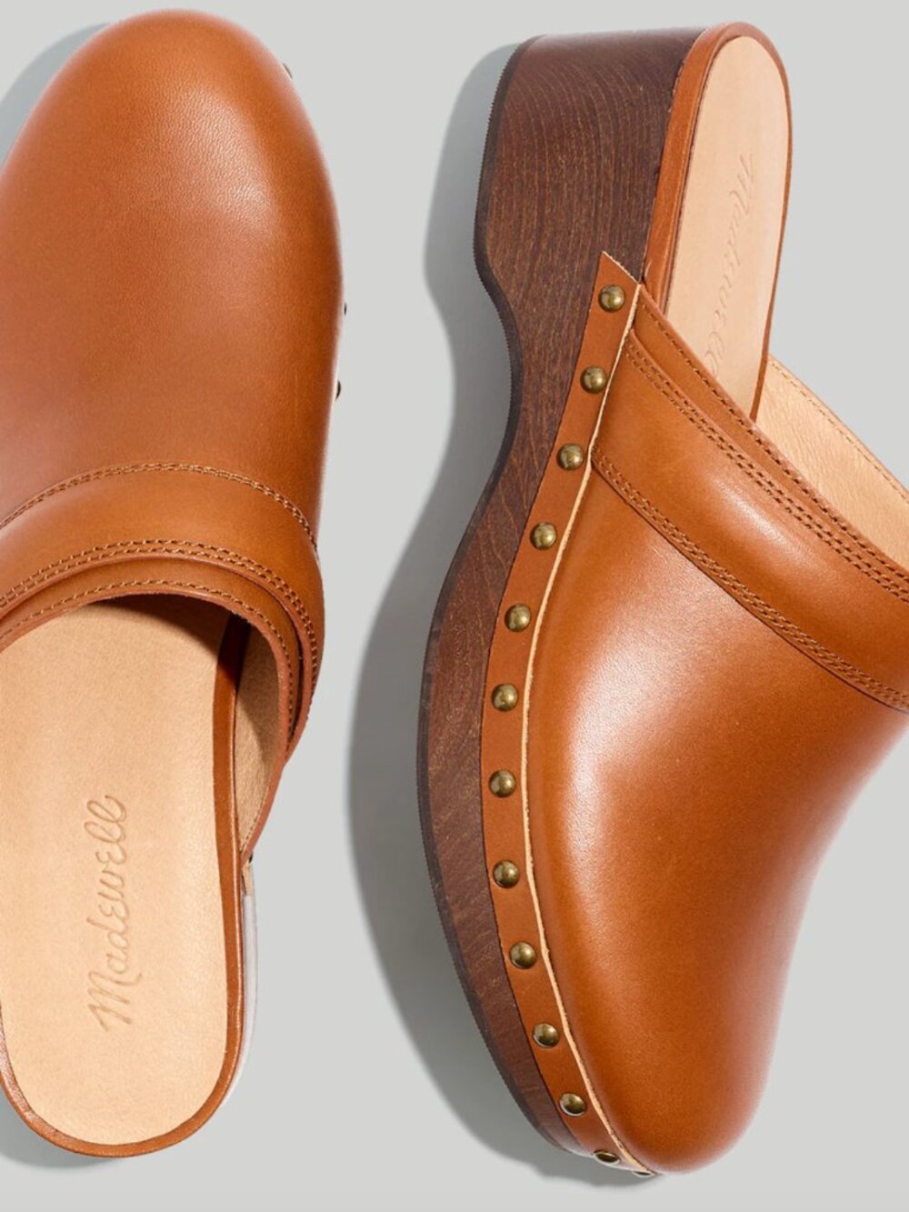 Madewell Cecily Clog in oiled leather
